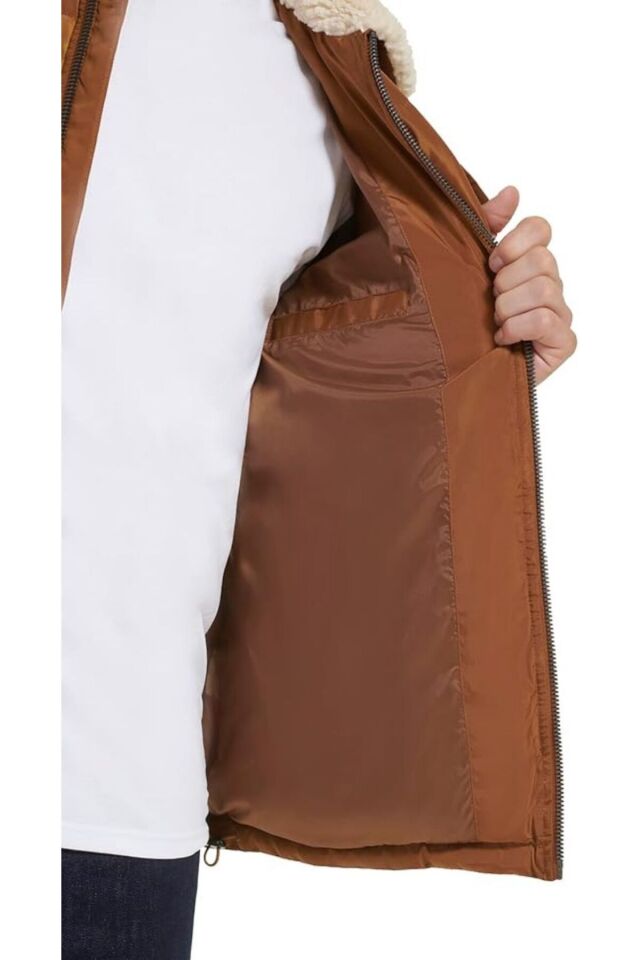 Sherpa Puffer Jacket Görseldeki renk - M