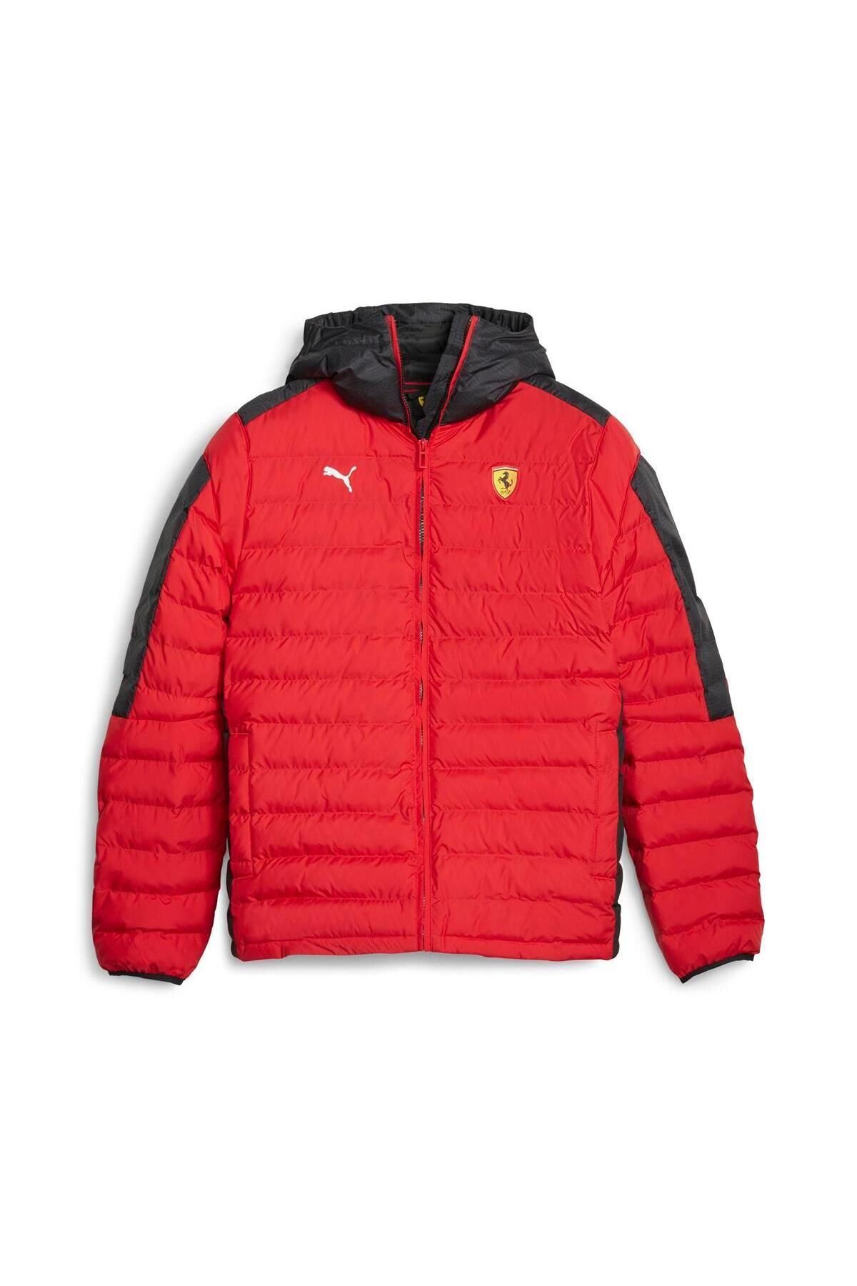 Ferrari Race Mt7 Ecolite Padded Jacket Erkek Mont Kırmızı - 2XL
