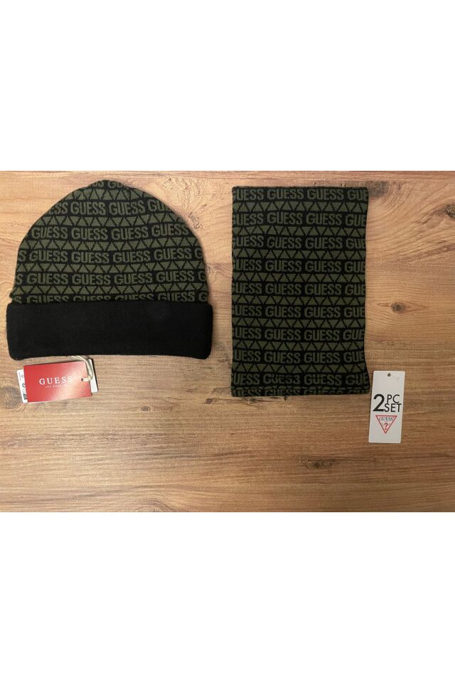 Unisex Şapka ve Boyunluk Takımı (BEDENLİ) Haki