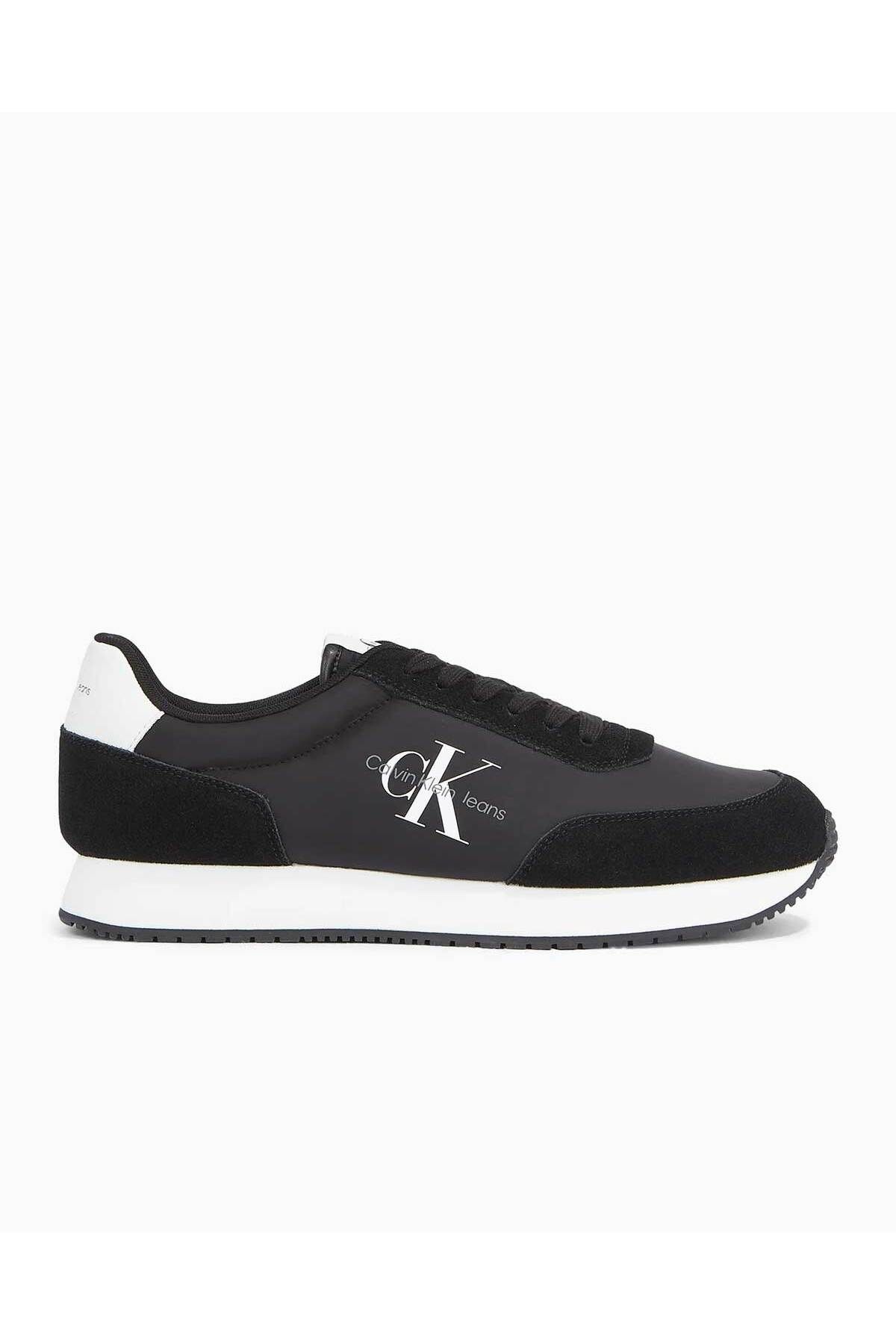 Retro Runner Low Top Sneakers SİYAH - 44