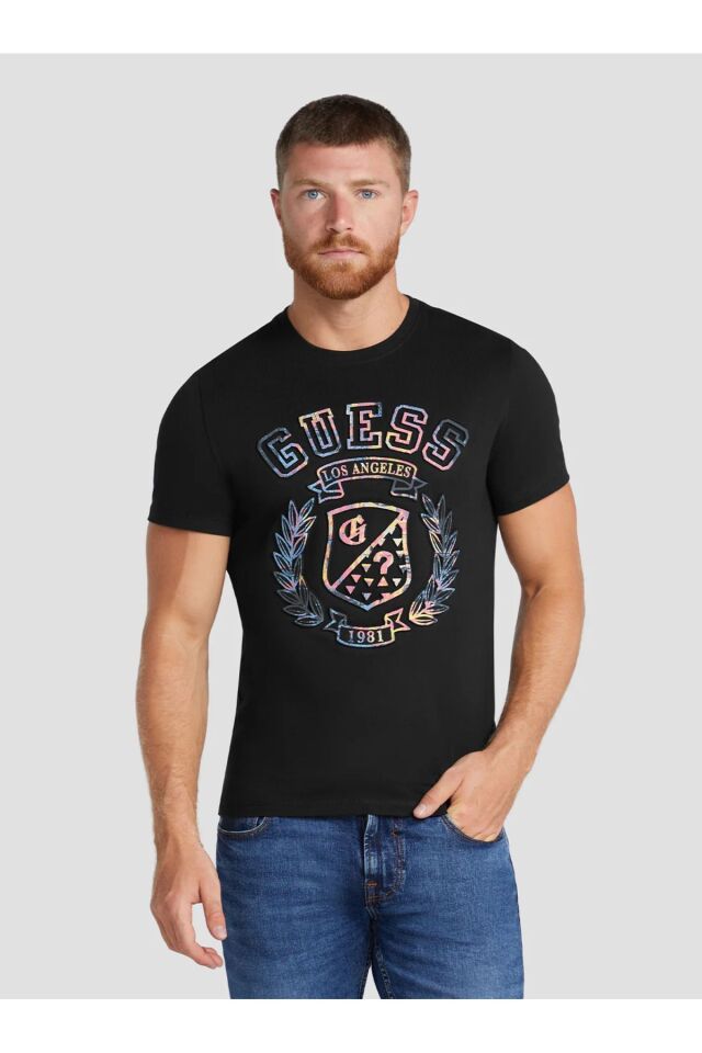 Eco didim logo t-shirt Siyah - XL