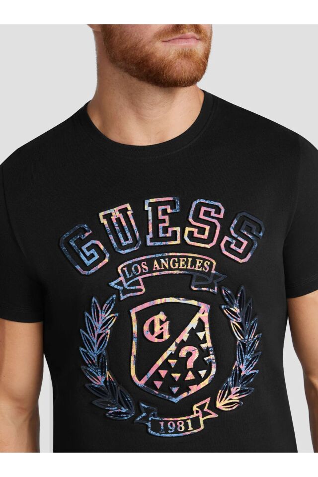 Eco didim logo t-shirt Siyah - S