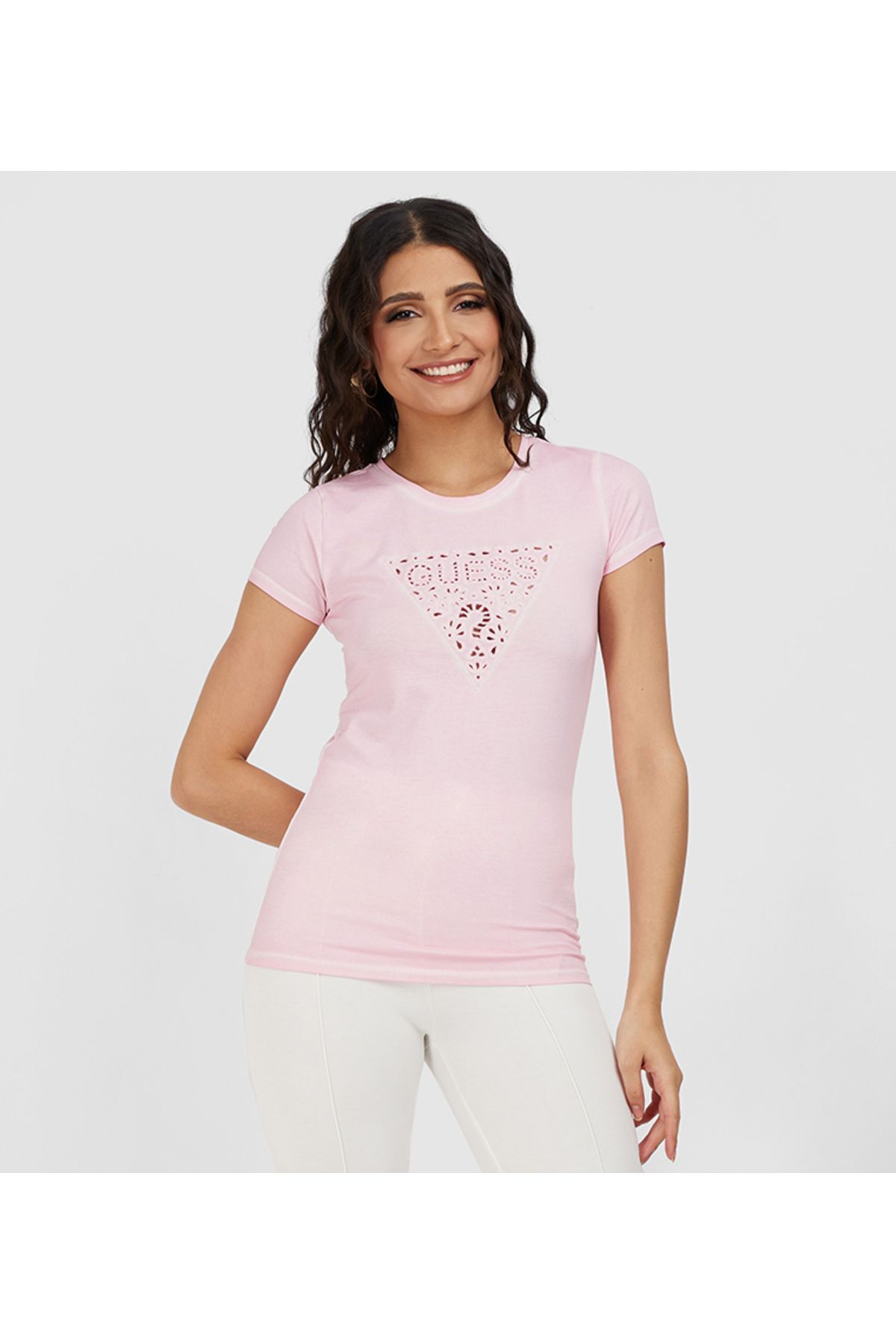 Logo Embroidered Short Sleeves Top Görseldeki renk - XS