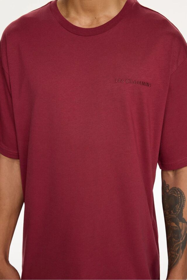 SHORT SLEEVE TEE Bordo - L