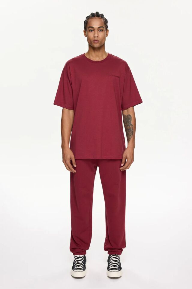 SHORT SLEEVE TEE Bordo - L