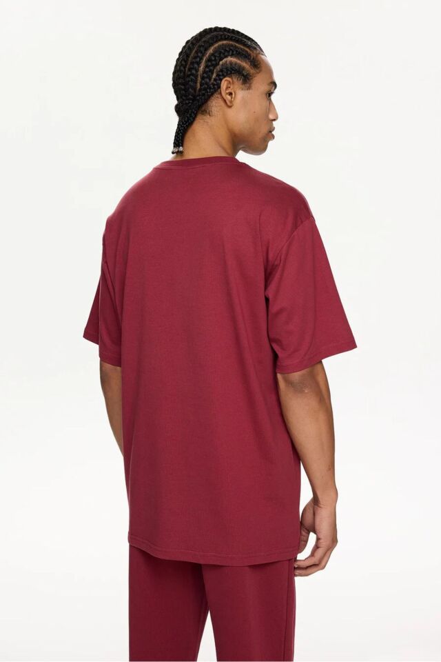 SHORT SLEEVE TEE Bordo - L