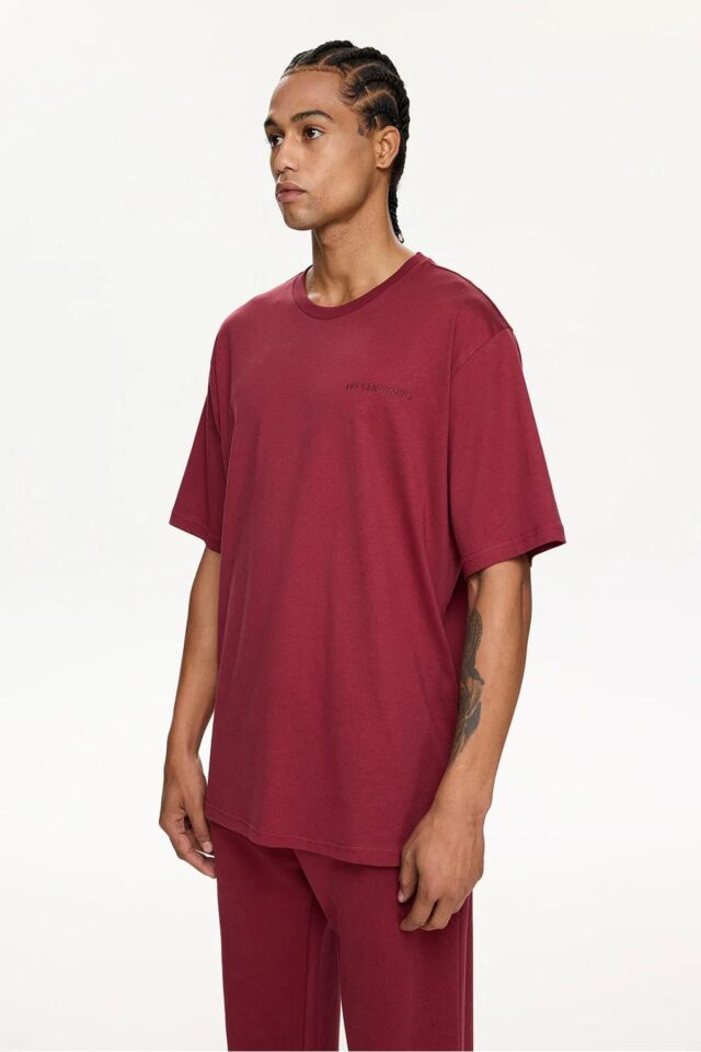 SHORT SLEEVE TEE Bordo - L