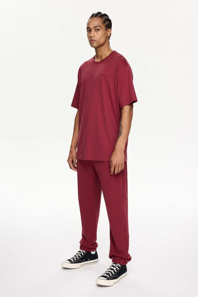 SHORT SLEEVE TEE Bordo - L