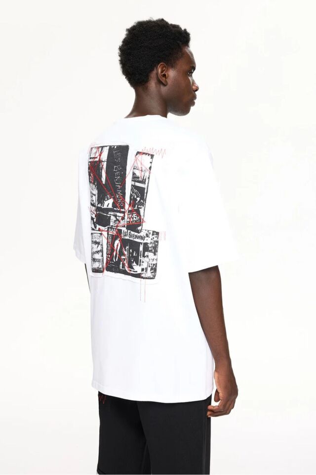 RELAXED TEE Beyaz - S