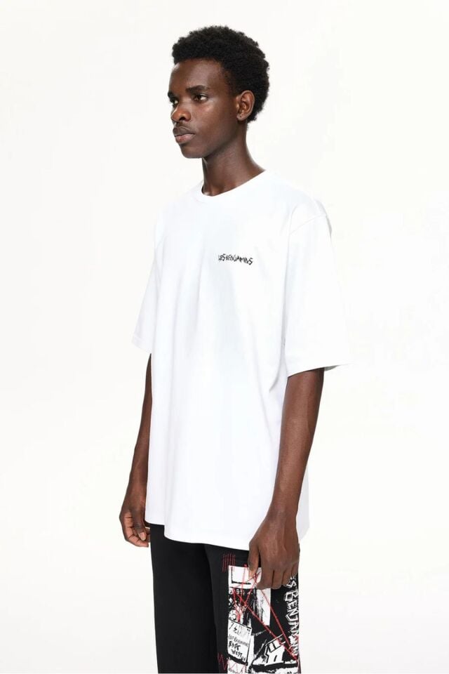 RELAXED TEE Beyaz - S