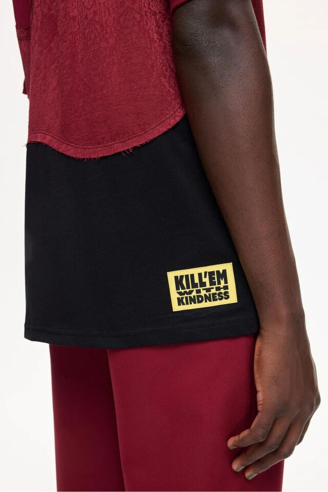 LIMITED  RELAXED TEE Bordo - L