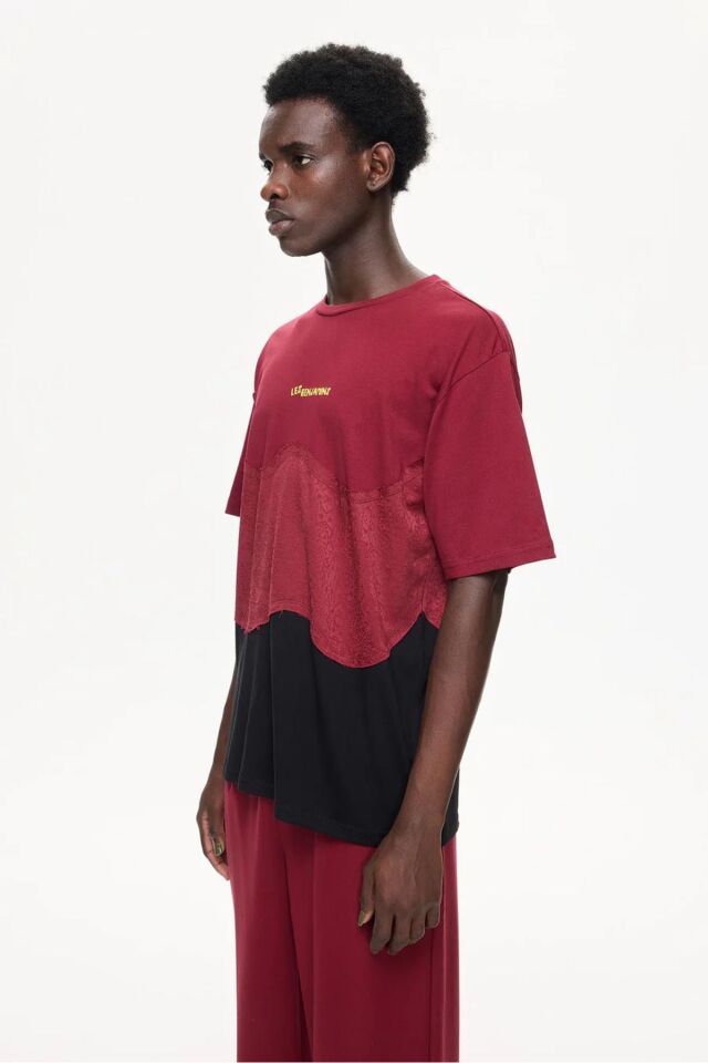 LIMITED  RELAXED TEE Bordo - M