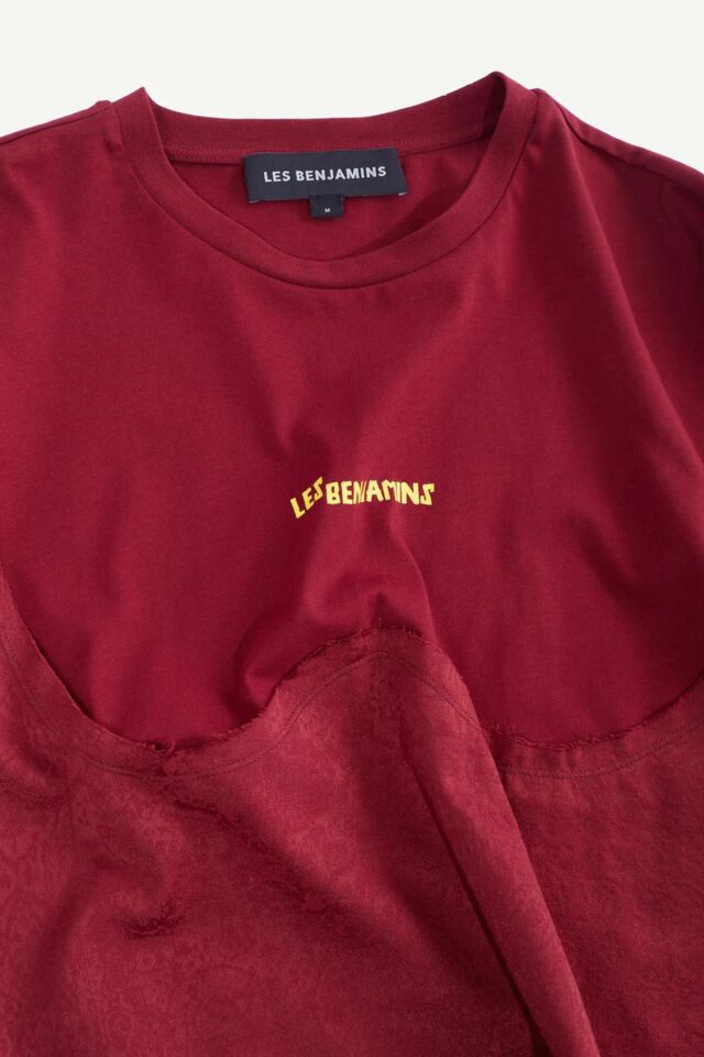 LIMITED  RELAXED TEE Bordo - M