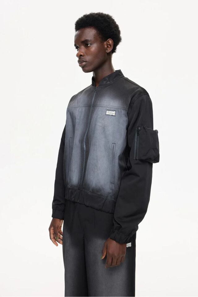 BOMBER JACKET ESKİTME SİYAH - L