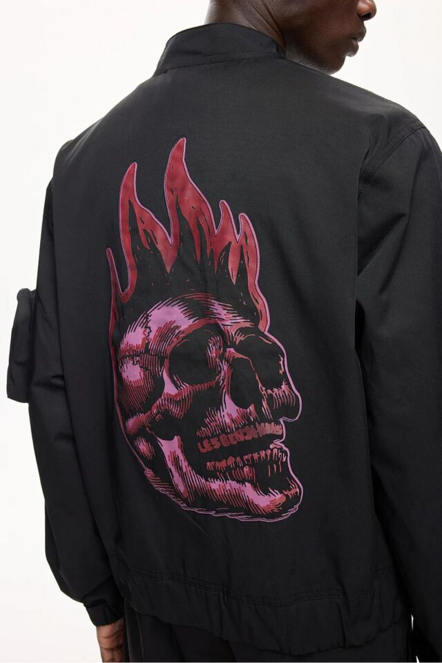 BOMBER JACKET ESKİTME SİYAH - M