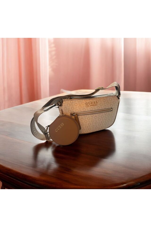 Stennis Mini Top Zip Cross Bej