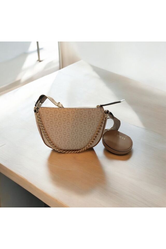 Stennis Mini Top Zip Cross Bej