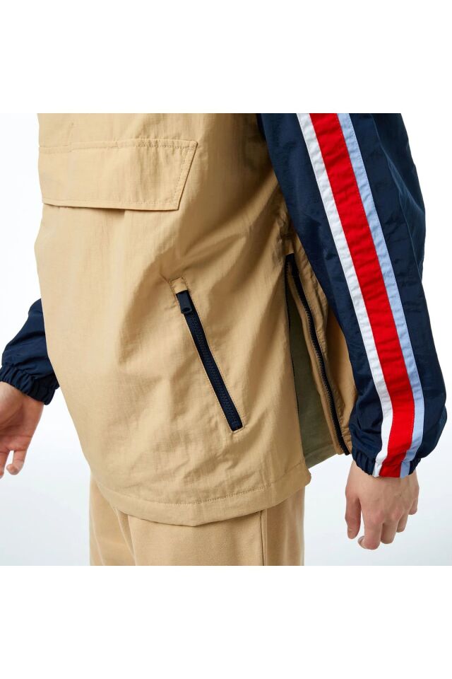 Erkek Bej Renk Kapüşonlu Uzun Kollu Sweatshirt Görseldeki renk - L