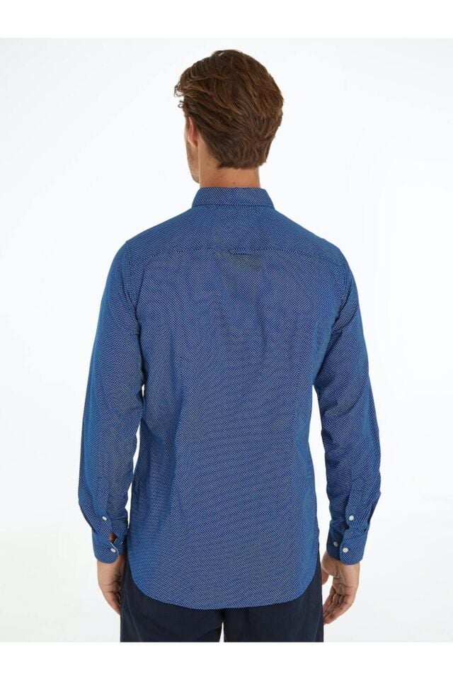 Flex mini Print SF Mavi Gömlek Görseldeki renk - M