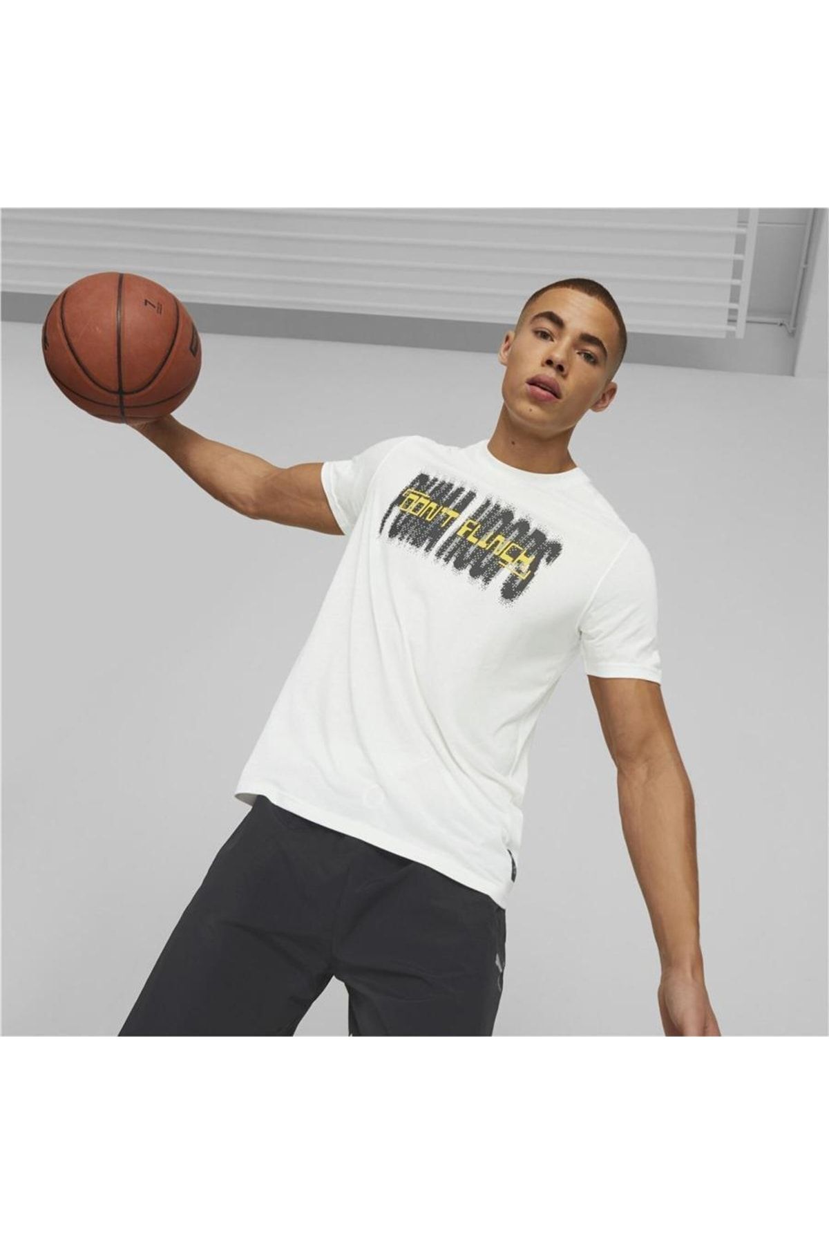 538574 Perımeter Tee 2 Whıte Yetıskın  Spor T-shırt Beyaz - S