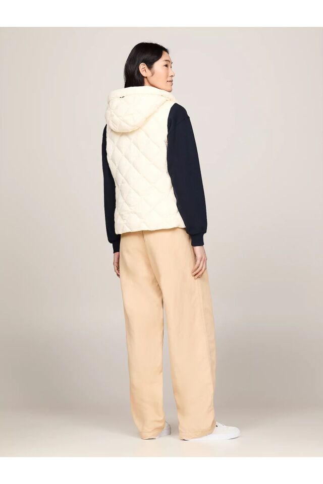 Classics Water Repellent Down Quilted Hooded Vest Görseldeki renk - M