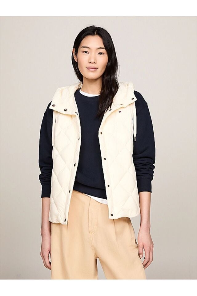 Classics Water Repellent Down Quilted Hooded Vest Görseldeki renk - S