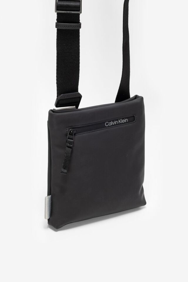 Rubberized Conv Flatpack Erkek Reporter Çantak50k510795 siyah