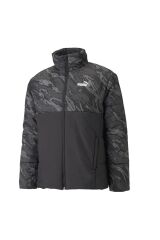 58769001 Ess Padded Aop Jacket Erkek Mont Siyah - M