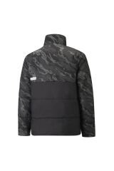 58769001 Ess Padded Aop Jacket Erkek Mont Siyah - S