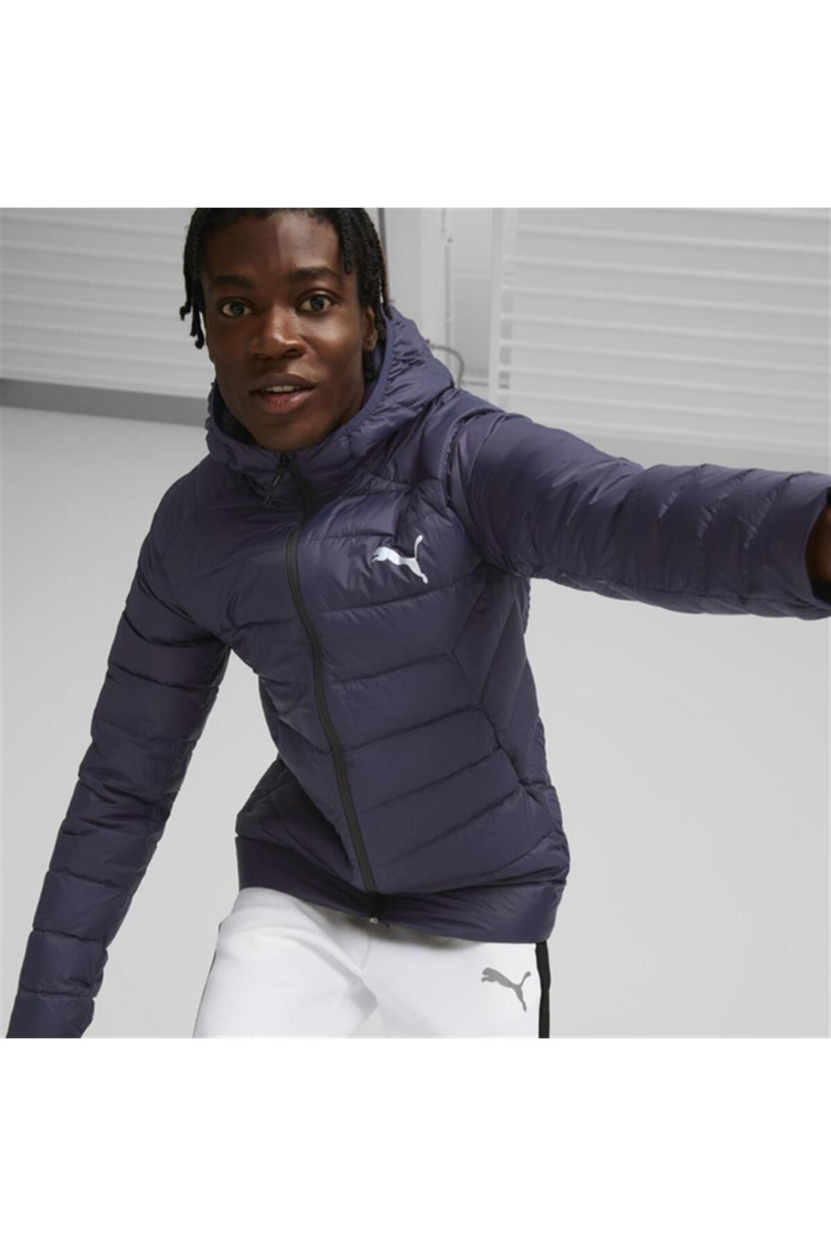 Packlıte Hooded Down Peacoat Erkek Mont 84935506 Peacoat - S