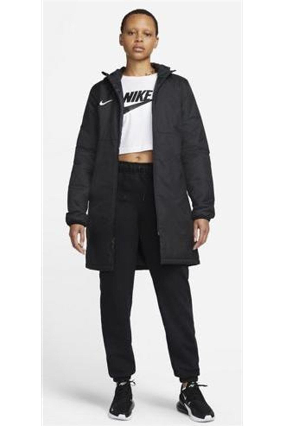 W Nk Syn Fl Rpl Park 20 Siyah Kadın Mont Dc8036-010 V2 Siyah - XS