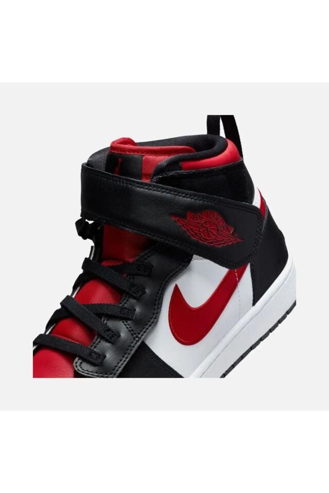 Air Jordan 1 Hi FlyEase Kadın Spor Ayakkabısı Kırmızı-Siyah - 39