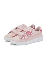 Pembe -  Sneaker - Puma Smash v2 Bfly V PS Almond Blossom-A - 38846101 Almond-Sunset Pink-Silver - 35