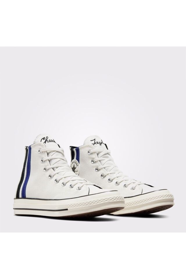 Chuck 70 Archival Stripes Unisex Beyaz Sneaker 103-Beyaz - 37