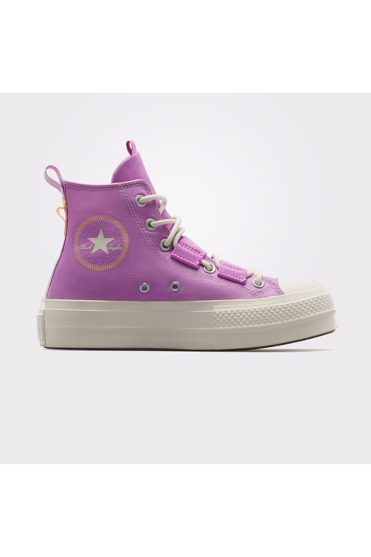 Chuck Taylor All Star Lift Kadın Lila Platform Sneaker 500-Mor - 37