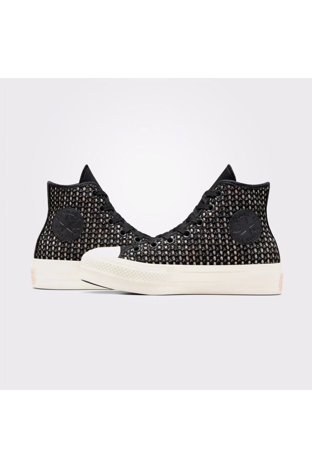 Chuck Taylor All Star Lift Kadın Siyah Platform Sneaker 001-Siyah - 37,5