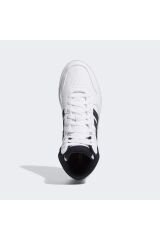 Beyaz - Hoops 3.0 Mıd Erkek High Sneaker Beyaz-SIYAH - 42