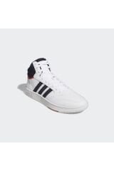 Beyaz - Hoops 3.0 Mıd Erkek High Sneaker Beyaz-SIYAH - 42