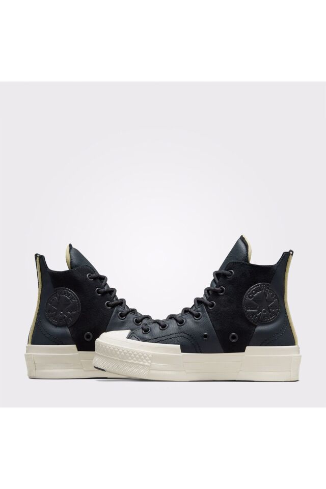 Chuck 70 Plus Mixed Material Unisex Siyah Sneaker 001-Siyah - 37