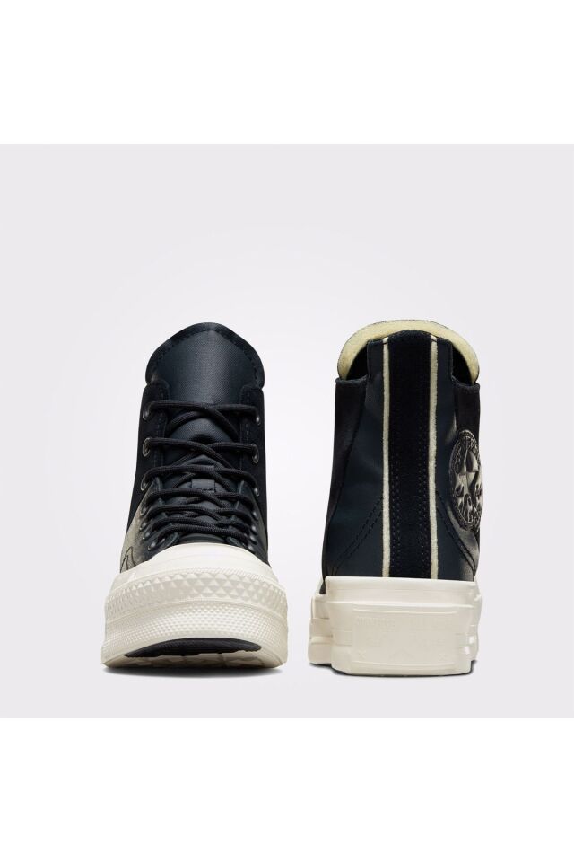 Chuck 70 Plus Mixed Material Unisex Siyah Sneaker 001-Siyah - 37