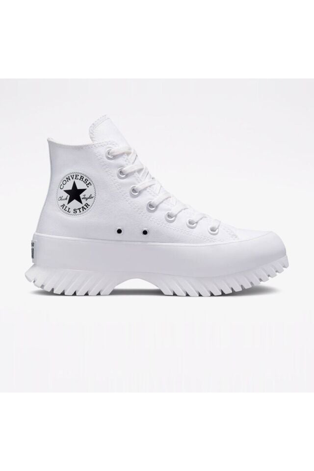 Chuck Taylor All Star Lugged 2.0 Platfrom Unisex Beyaz Sneaker 102-Beyaz - 44