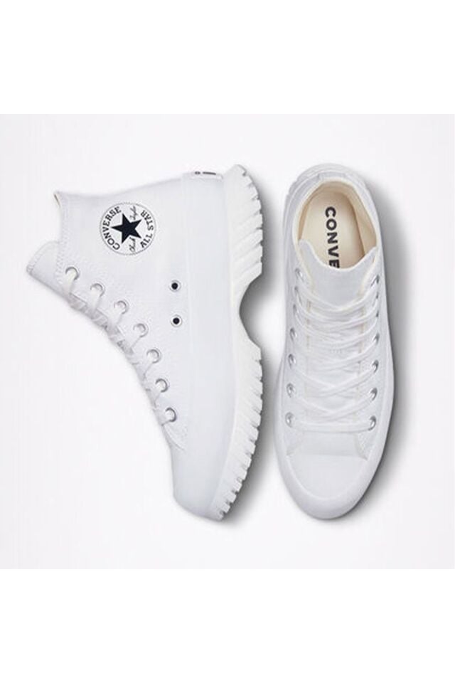 Chuck Taylor All Star Lugged 2.0 Platfrom Unisex Beyaz Sneaker 102-Beyaz - 44